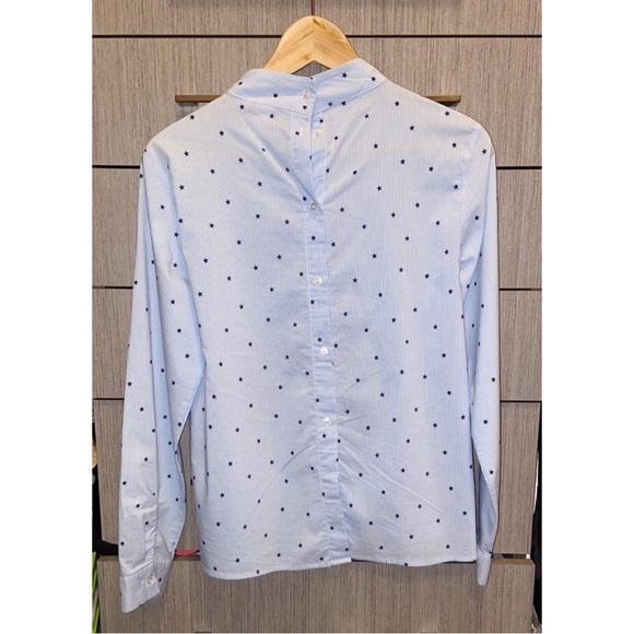 H&M cotton star print stripe button shirt - Picture 7 of 10
